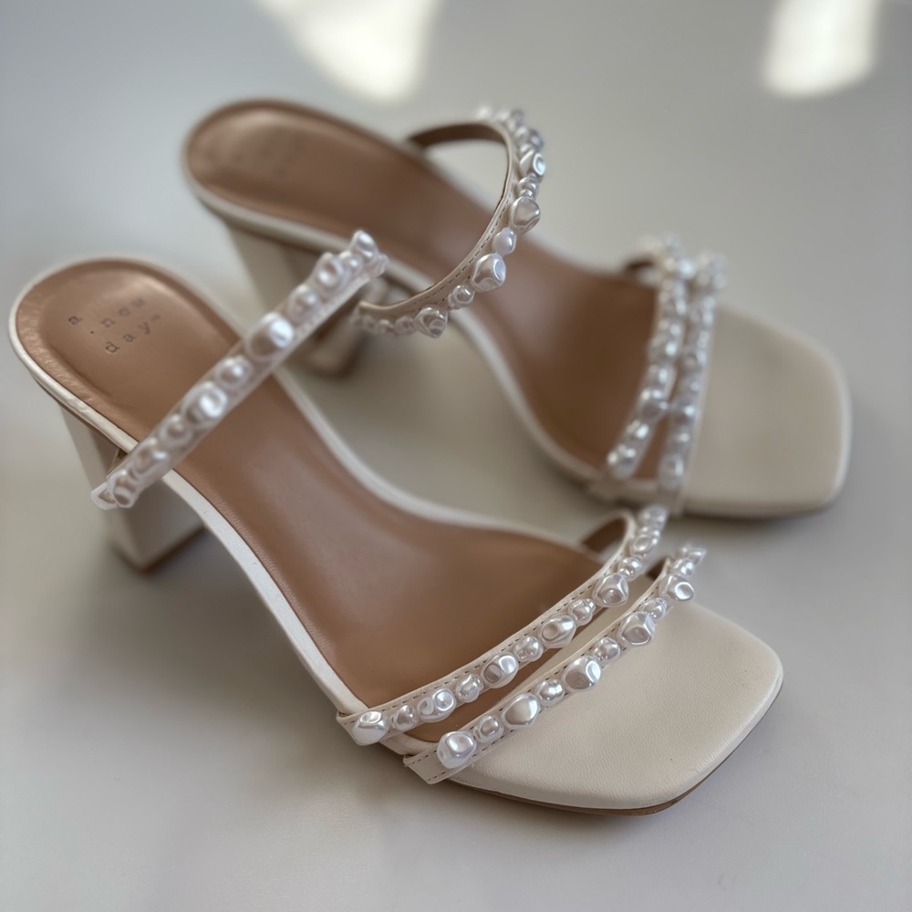 Pearl Embellished Heels